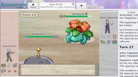 Pokemon Showdown! DPP OU Battle 55!