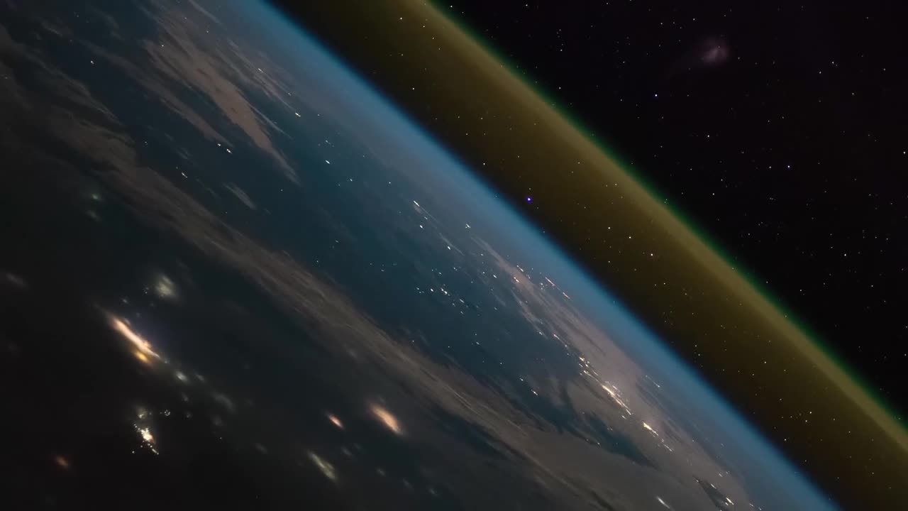 Rocket Launch as seen from space station