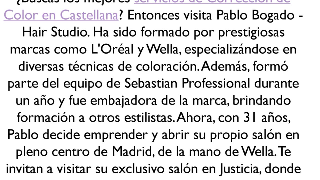 Consigue los mejores servicios de Corrección de Color en Castellana