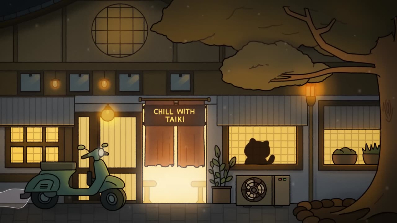 japanese night cafe vibes _ a lofi hip hop mix ~ chill with taiki