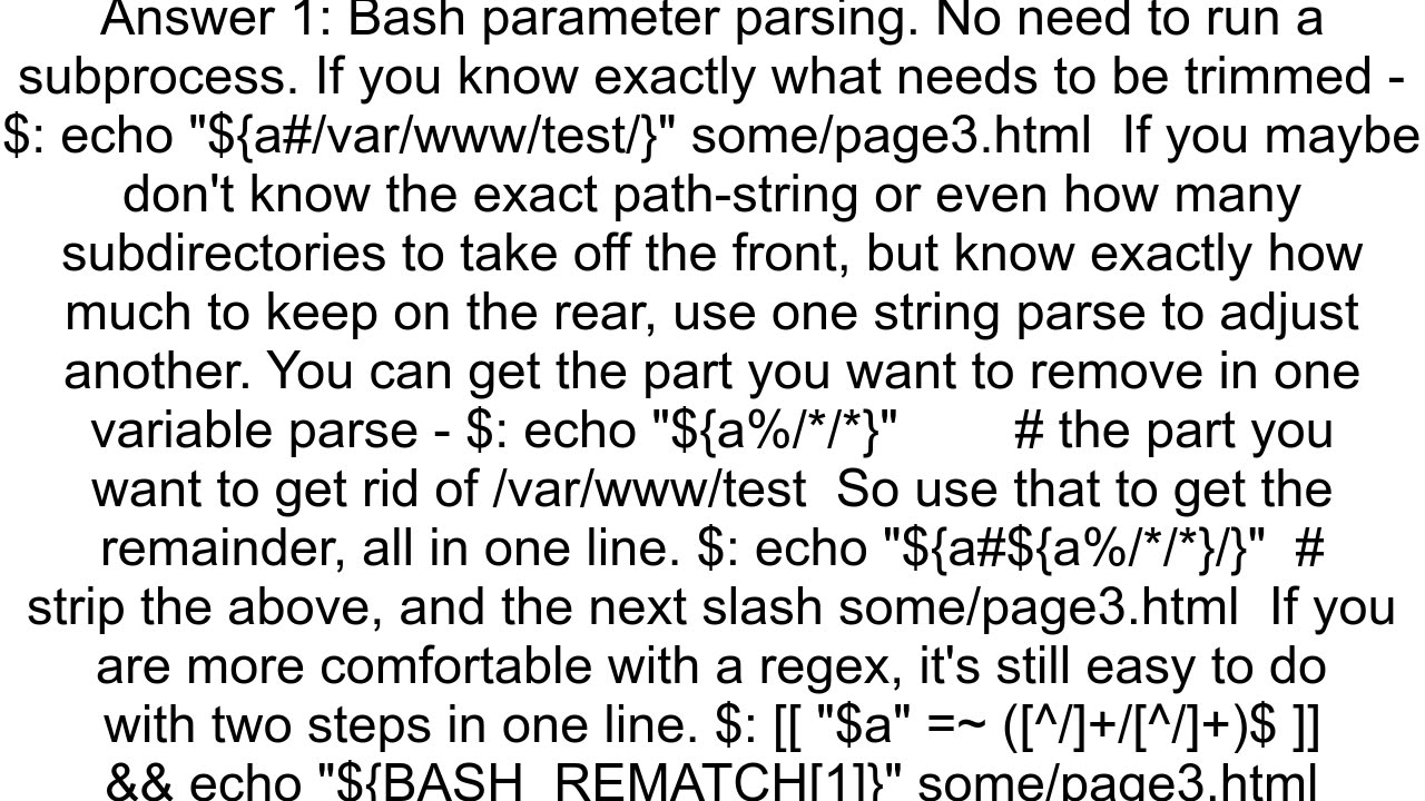 Bash delete all symbols before last 2 quotquot symbols in variable