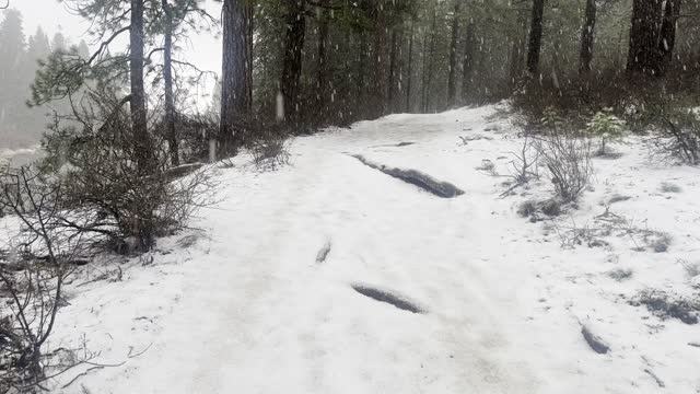 Hail Storm on Deschutes River – Central Oregon – 4K