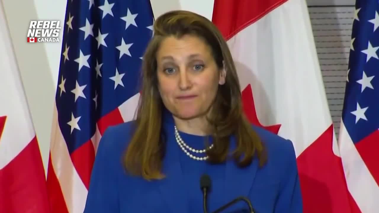 Chrystia Freeland Acknowledges Only Criminals Will Have Guns Under Proposed Legislation