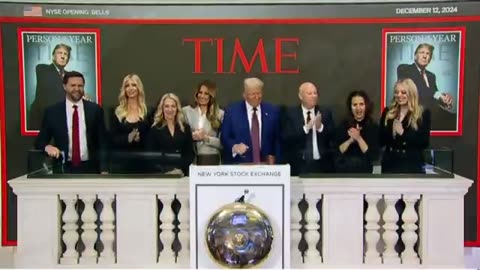 President Trump just became the first President since Ronald Reagan to ring the opening bell