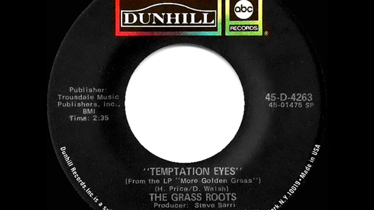 Temptation Eyes - Grass Roots (mono 45)