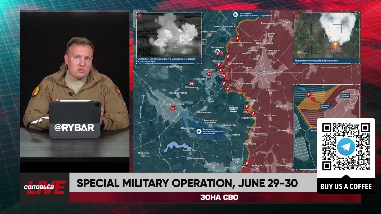 ❗️🇷🇺🇺🇦🎞 RYBAR HIGHLIGHTS OF THE RUSSIAN MILITARY OPERATION IN UKRAINE ON June 29-30, 2024