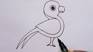 How To Draw Parrot With S Letter How To Turn S Into Parrot Step By Step Easy Drawing