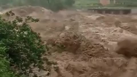 Heavy Flood at Maldevta, Dehradun, India