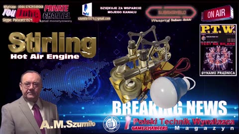 Hot Air Engine Stirling Motor / Free Energy / Thermoenergy / Termoenergia