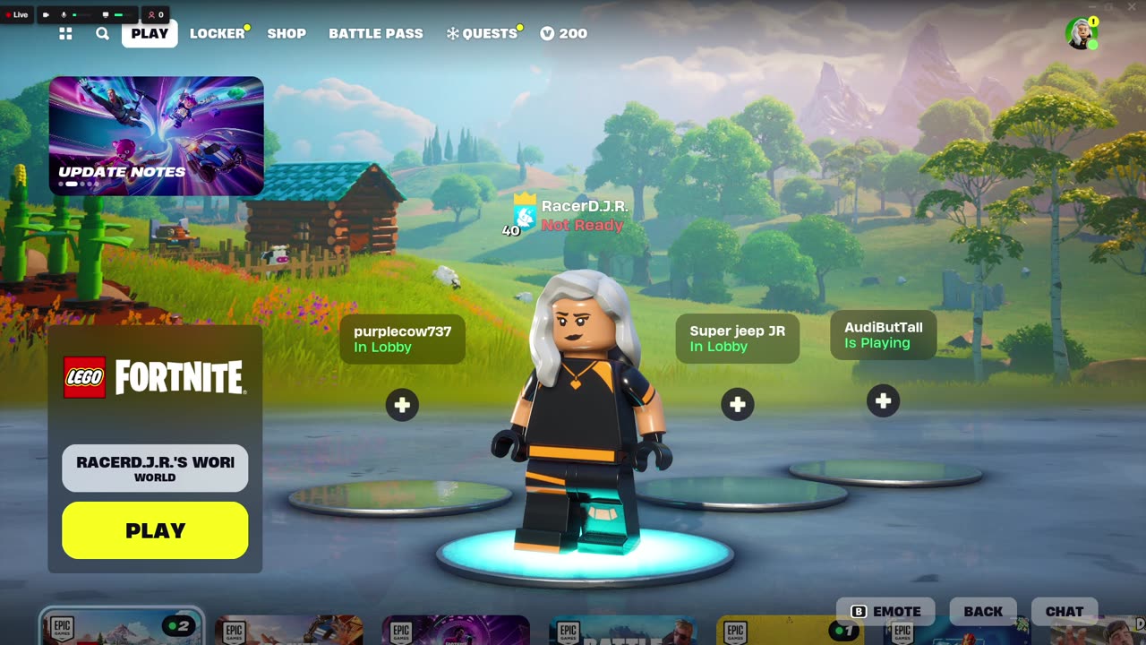 Testing out Lego Fortnite!