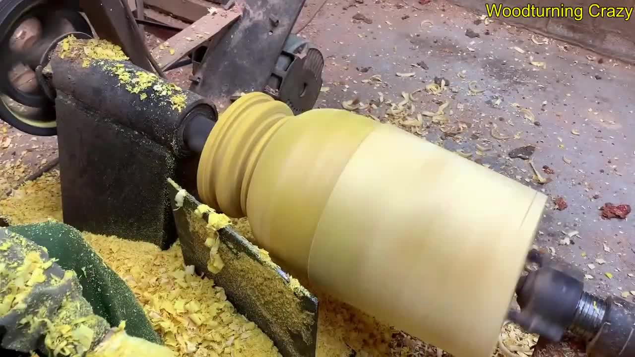 Amazing Woodturning Crazy - Great Hand Crafting Skills On Wood Lathe