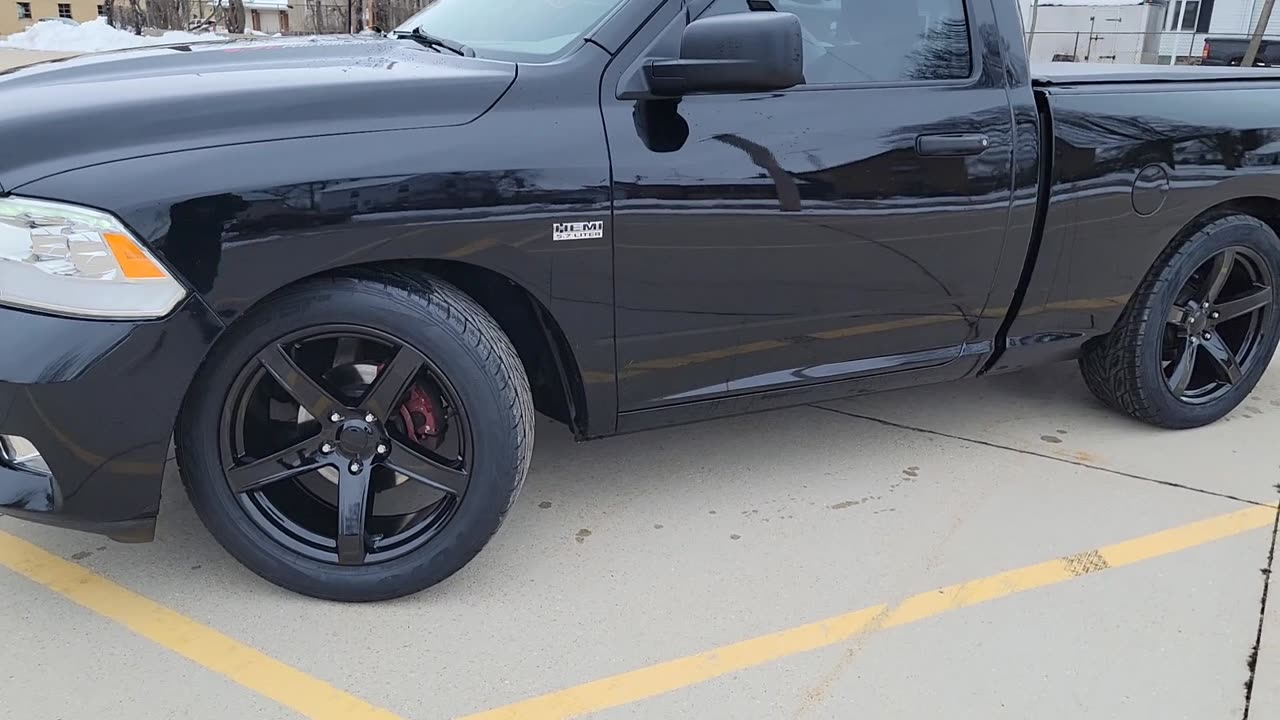 Hellcat replicas 22x10 FR77 2012 ram 1500 single cab