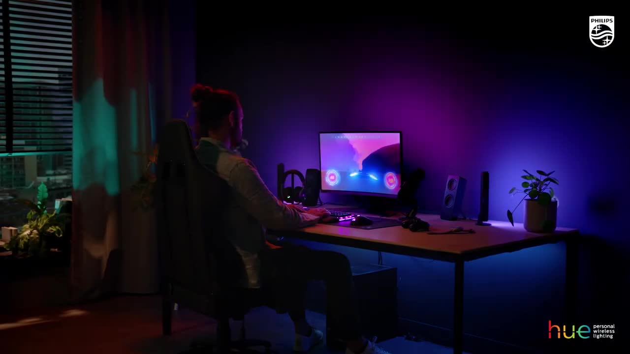 Philips Hue Play Gradient Lightstrip für einen Monitor