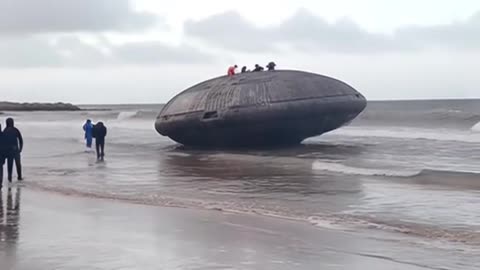 UFO washed up in Russian beach, the truth is out there..