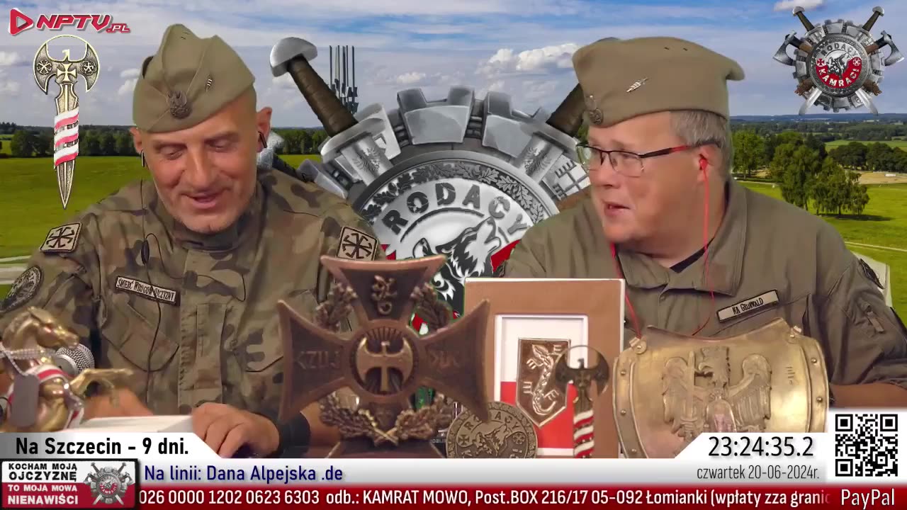 Dmowski na Szczecin - 9 dni. Cz. 20.06.2024r. W. Olszański, M. Osadowski NPTV.pl Rodacy Kamraci