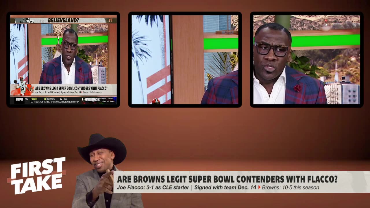 FIRST TAKE Joe Flacco is better than Deshaun Watson - Stephen A. & Shannon reacts to Browns 10-5