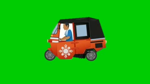 Animasi becak HD