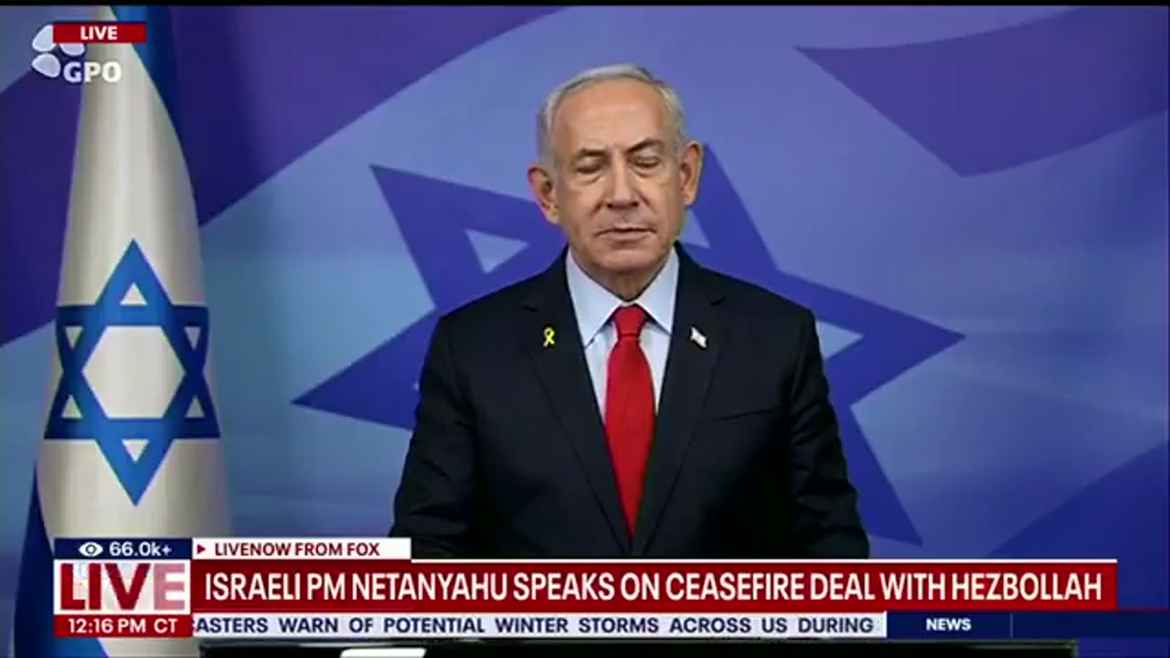 Netanyahu just announced a ceasefire in Lebanon!