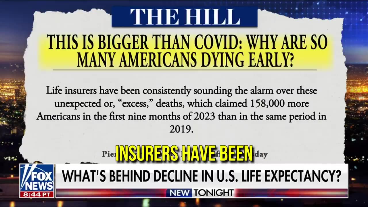 Fox News Guest Lists Several Reasons for Increased Mortality, Barely Mentions Jabs at the Very End