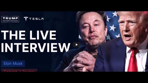 LIVE. Elon Musk's Interview with Donald Trump. Elon Endorsement...