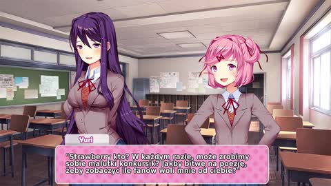 [NAPISY PL] Natsuki vs Yuri Rap Battle