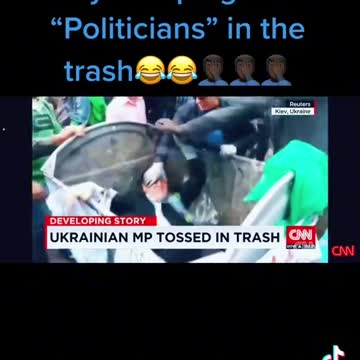 Throw Politicians In Rubbish Bin