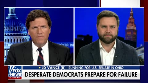 Tucker Talks to JD Vance on threat to democracy.