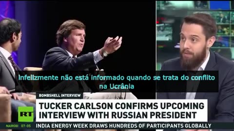 Tucker Carlson confirmou que entrevistará o presidente russo, Vladimir Putin.