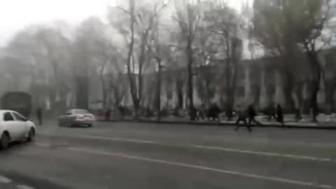 Clashes on the streets of Almaty