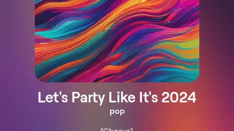 Let’s party like it’s 2024 - 2nd edition - summer party music song - pop