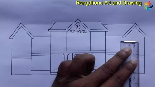 Draw The Clock On The Roof Of The Teaching Building