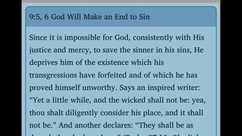 Bible Commentary from the Spirit of Prophecy 106: Psalm 9:5-6