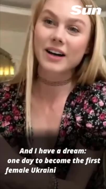 Ukrainian prostitute wants to run for President and bashes Ukrainian men who don't want to die in the war