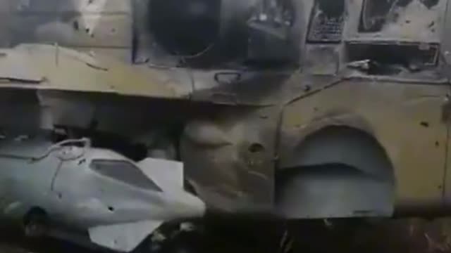 Footage of a supposed Russian attack helicopter shot down