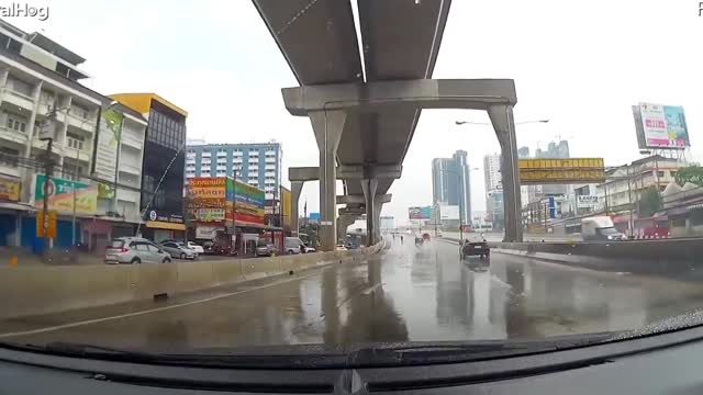 Lucky Rider Slides out of Close Call