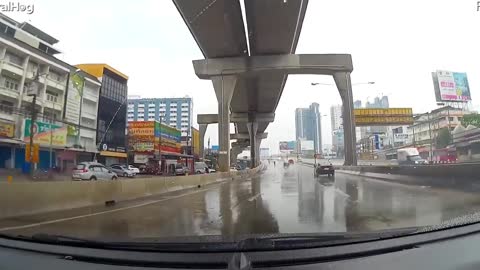 Lucky Rider Slides out of Close Call