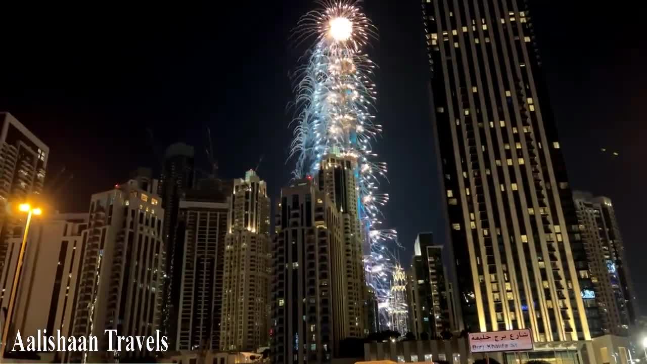 Dubai Burj Khalifa Happy New Year Fireworks 2022