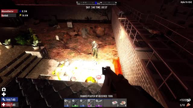 7 Days to Die: Day 245 - Blood Moon "They're through, they're through"