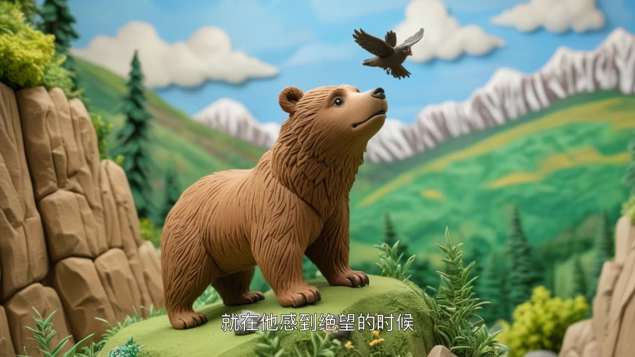 儿童动画故事《小熊的星星之旅》Children's animated story "Little Bear's Journey to the Stars"