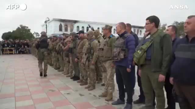 Ukrainian media report President Zelensky's arrival in Izyum