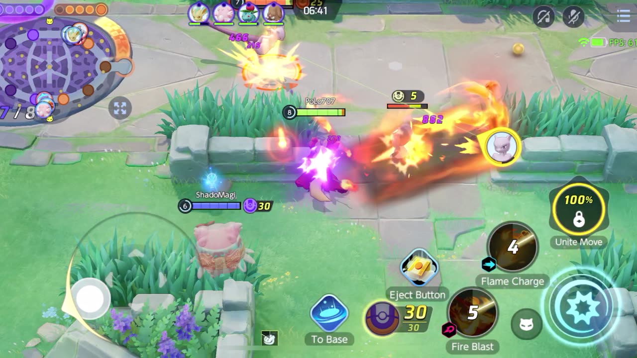 Insane Delphox gameplay on Pokemon Unite Mobile - Clip 3