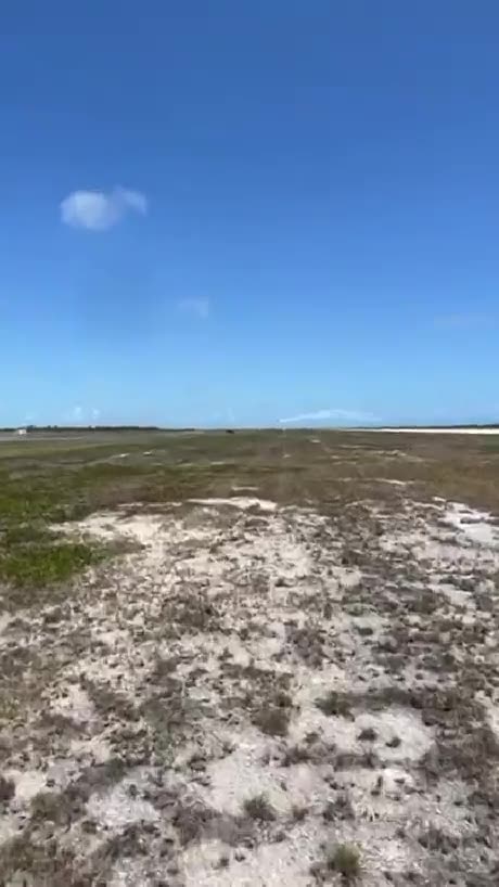 The plane speeding past us