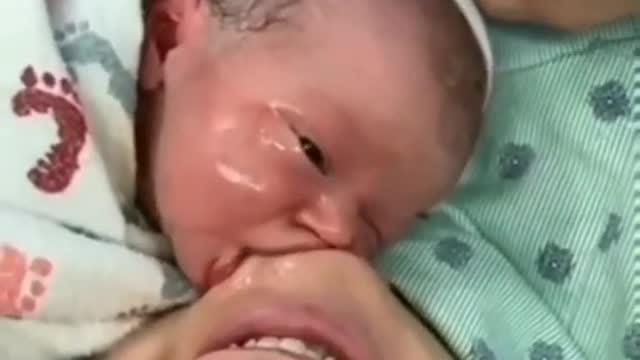 New Born Baby Mother's Love ❤ | Cute Baby Video