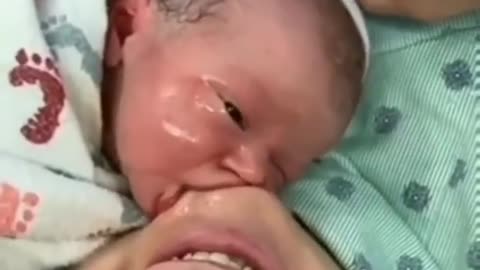 New Born Baby Mother's Love ❤ | Cute Baby Video