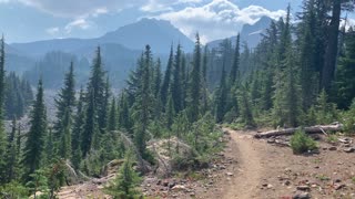 Central Oregon - Three Sisters Wilderness - View of Panoramic Alpine Basin