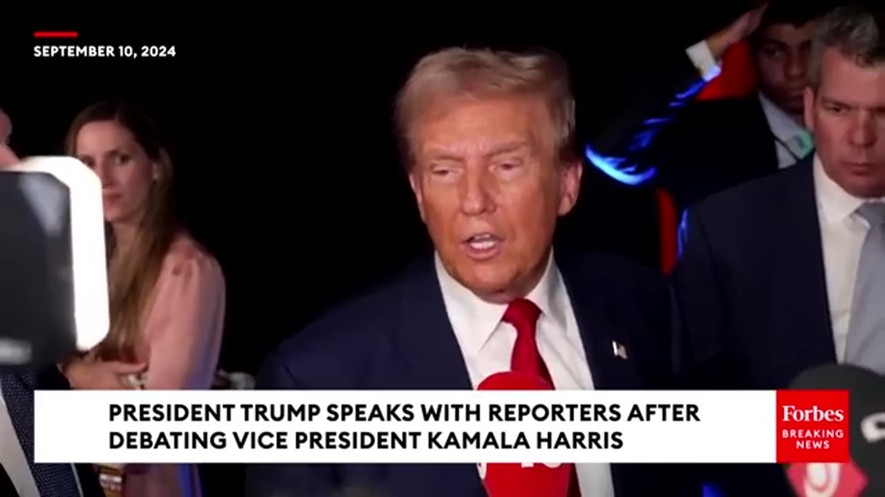 Trump Asked Point Blank If He 'Took The Bait' From Kamala Harris During The Debate #trump