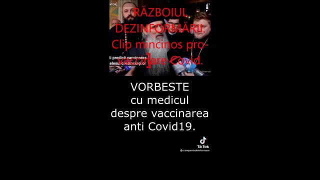 Clip mincinos cu IPS Teodosie sustinand vaccinarea Covid