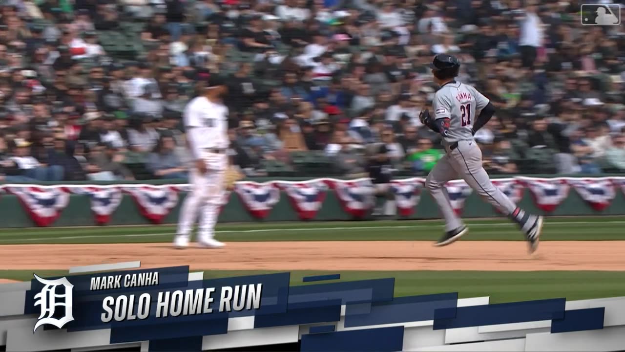 Mark Canha hits a solo home run