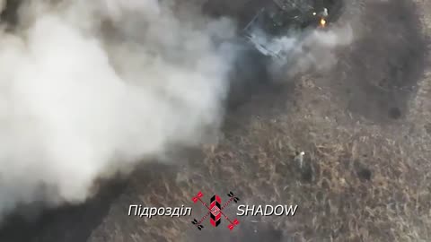 Russian MLRS Hits Mine and Detonates