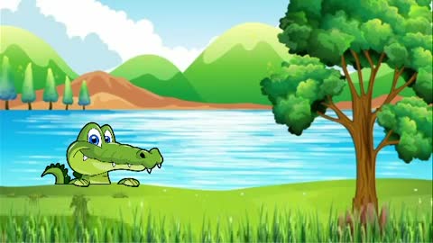 ALLIGATOR WALKED THERE IN THE POND MUSIC CHILDHOOD EDUCATION CHILD JACARÉ GULOSO